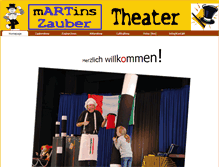 Tablet Screenshot of martins-zaubertheater.de